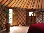 Inside Woodland Yurt Inside Woodland Yurt